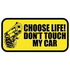 My favorite car culture stickers are jdm slap stickers, that might be what you're thinking of if you don't have a name. Jdm Choose Life Don T Touch My Car Sticker