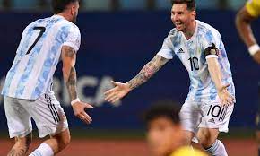 Por copa américa, argentina tiene de nieto a ecuador, sobre 15 partidos disputados, los ecuatorianos no han podido conseguir ninguna victoria, sacando 5 empates sobre 10 triunfos de la albiceleste. Hm46twc6zfjxym