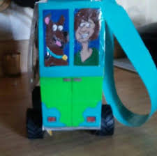 Rear Panel With Shaggy And Scooby Doo Tail Lights Are Functional Not Shown Shaggy And Scooby Duct Tape Purses Scooby