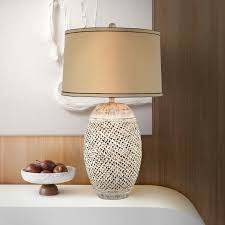 Gaia Carved Lattice Table Lamp – Abanirugs