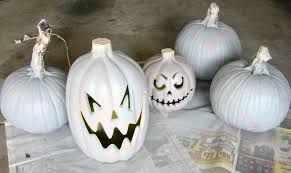 Spray Painted Pumpkins