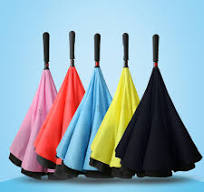 Reverse Umbrella with Creative Straight Handle