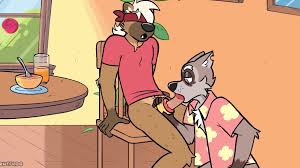 Gay Furry Cartoon Citrus Shenaningans: a Wolf Uses a Grapefruit To Please  His BFs Dick