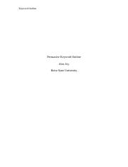 The formatting follows these characters, in this if the outline needs to subdivide beyond these divisions, use arabic numerals inside parentheses and then lowercase letters inside parentheses. Speech Outline Docx Keyword Outline Persuasive Keyword Outline Alex Joy Boise State University Keyword Outline Title Oceans In Peril Topic Preventing Course Hero