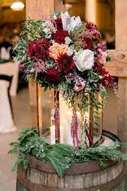 Rustic Wedding Ceremony Decor Idea Lantern Wedding Decor With Red White Gr Rustic Wedding Ceremony Decor Winter Wedding Centerpieces Lantern Decor Wedding