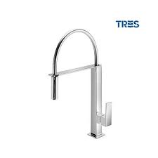Con la grifería tres no necesitarás recambios, y sus productos cuentan con una larga vida útil. Comprar Grifo De Cocina Extraible Vertical Cuadro Tres Precios