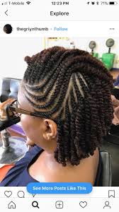 It's a simple hairstyle that makes any outfit look chic. Nice Protective Style Naturalhair Natural Hair Twists Hair Twist Styles Natural Hair Updo