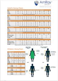 Apron Sizing Chart Amray Radiation Protection