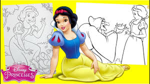Coloring pages for a variety of themes that you can print out and color for free. Disney Princess Snow White And Old Hag Evil Queen Coloring Pages For Kids Youtube