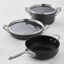 Calphalon Premier Space Saving Hard Anodized Nonstick 5 Piece Cookware Set