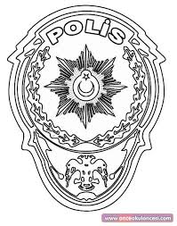 Polis Rozeti Boyama Sayfasi Once Okul Oncesi Ekibi Forum Sitesi Biz Bu Isi Biliyoruz Rozet Polis Boyama Sayfalari