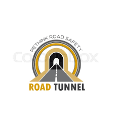 Disaster eruption volcano alert safety logo design blue and. Road Tunnel Isolated Icon Highway Or Stock Vector Colourbox