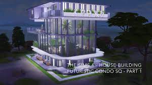 The Sims 4 House Building Futuristic Condo Sq Part 1 Sims 4 House Building Sims 4 Houses Building A House