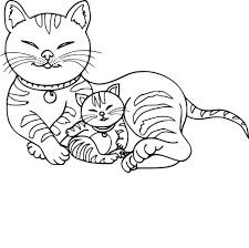 Inspirant Image A Colorier De Chaton Mademoiselleosaki Coloriage Chat Dessin Chaton Coloriage Chaton