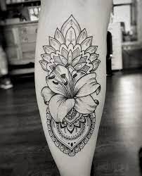 Pin By Veritza Kostovski On Mandala Tattoo Lily Tattoo Mandala Tattoo Tattoos