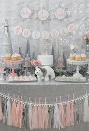Easy Ideas For An Amazing Winter Wonderland Baby Shower In 2020 Girl Shower Themes Baby Girl Shower Themes Winter Baby Shower Themes