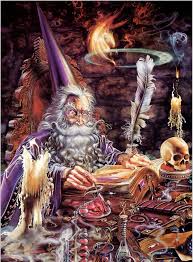 Wizard By Miles Pinkney One Of My Favourite Artists Book Tome Skull Fantasy Wizard Art Fantasy Art