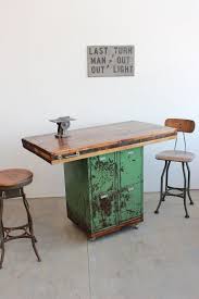 vintage industrial antique table workbench kitchen island with 4 butcher block and locker storage on etsy 899 00 garage mobilier de salon meubles ind