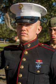 Pfc. Brandon L. Ervin, honor graduate for Platoon 2014,