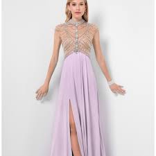 Terani Couture Lavender Dress Size 4 Nwt