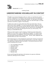 The slp will test how well you: Understanding Vocabulary In Context Douglas College Flip Ebook Pages 1 21 Anyflip Anyflip