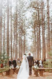 Wisconsin Wedding Venue Wedding In The Woods Outdoor Ceremony Woodsy Woodland Tall Trees Pines Tree Wedding Ceremony Wedding Venues Wisconsin Wisconsin Wedding