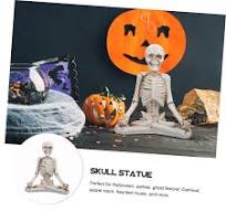 Warmhm 5 stuks Yoga Schedel Yoga Skelet Standbeeld Halloween ...