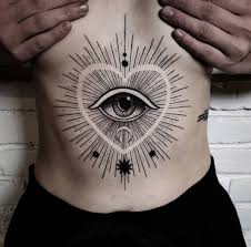 Most beautiful tattoo ideas daily. Eye Heart Abdominal Tattoo