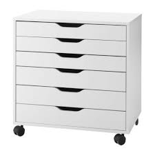 Alex White Drawer Unit On Castors 67x66 Cm Ikea Ikea Alex Drawers Ikea Drawers Drawer Unit