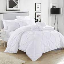 Pin By Amber Watson On Dorm Room 3 In 2021 White Bed Set White Comforter Bedroom Comfortable Bedroom