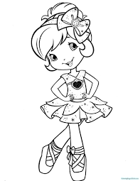Download gambar mewarnai 2 anak sedang membaca buku siap untuk diwarnai. Contoh Gambar Mewarnai Gambar Strawberry Shortcake Kataucap