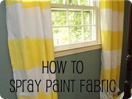 How To Spray Paint Fabric Tutorial We Could Totally Spray Paint Our Own Curtains Way Cool Fabric Spray Paint Diy Curtains Painted Curtains
