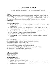 medical coding resume