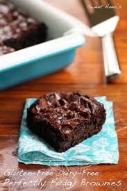 So good you won't notice what's missing! Perfectly Fudgy Gluten Free Brownies Sweet Anna S Dairy Free Brownies Dairy Free Baking Dairy Free Dessert