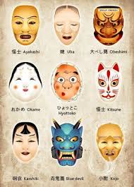 Mascaras Noh Utilizadas En El Teatro Japones Japanese Mask Noh Mask Japanese Folklore