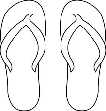 Wonderful Photo Of Flip Flop Coloring Pages Entitlementtrap Com Free Clip Art Flip Flop Craft Summer Crafts