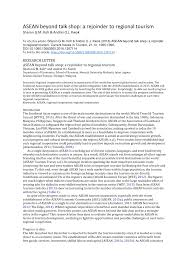 According to the wall street journal, malaysia exports around $12 billion of palm oil per year, 40 percent of the world's. Pdf Asean Beyond Talk Shop A Rejoinder To Regional Tourism