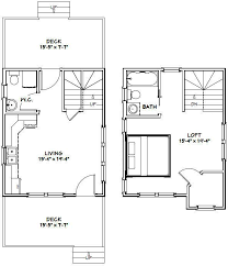 16x20 Tiny House 586 Sq Ft Pdf Floorplan Model 9b 29 99 Picclick Tiny House Floor Plans How To Plan Small House Plans