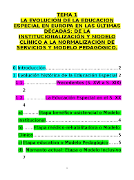 Descargar libros gratis en formatos pdf y epub. Tema 1 Evolucion De La Educacion Especial Educacion Especial Inclusion Educacion