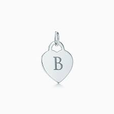 Love abc stock vector and explore similar vectors at adobe . Alphabet Heart Tag Letter B Charm In Sterling Silver Letters A Z Available Tiffany Co