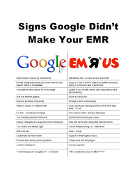 The Fantasy Google Electronic Medical Record Vs Reality Gomerblog Electronic Health Records Healthcare Humor Medical Websites