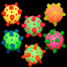 2 5 Light Up Bouncy Balls With Spikes Glowuniverse Com