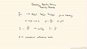 Density Specific Volume And Specific Gravity Youtube