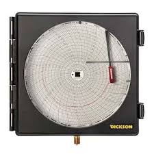 Dickson Pw875 8 Pressure Chart Recorder 0 To 1000 Psi 24 Hour Chart