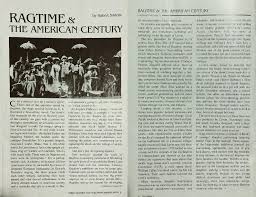 A News Article Promoting The 1998 Premiere Chicago Production Of The Stephen Flaherty Lynn Ahrens Musical Ragtime Theatre Reviews Musicals Book Cover