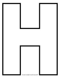 Capital Letter Outlines For A Z Letter H Find Craft Templates And Activity Mats For Each Letter Of Th Alphabet Letter Templates Lettering Lettering Alphabet