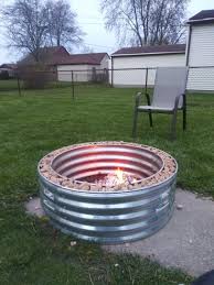 Fire grates for 24″, 30″, 36″, 42″ and 48″ sold separately. 30 In Round Galvanized Steel Fire Pit Ring Ds 18727 The Home Depot Fire Pit Fire Pit Ring Steel Fire Pit Ring