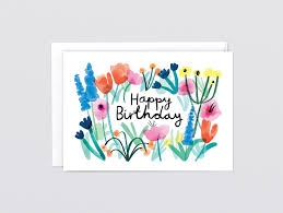 A wide variety of happy birthday cards flowers options are available to you, such as card type, use, and material. Happy Birthday Floral Greetings Card By Wrap Really Well Made