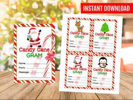 I love candy grams with a cute little saying or poem. Christmas Candy Cane Grams Printable Christmas School Fundraiser