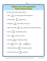 Collection of most popular forms in a given sphere. Verbs Verbs Verbs Subject Verb Agreement Worksheets
